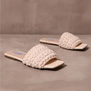 Steve Madden Maldeve Knot Slide Sandal size 6.5